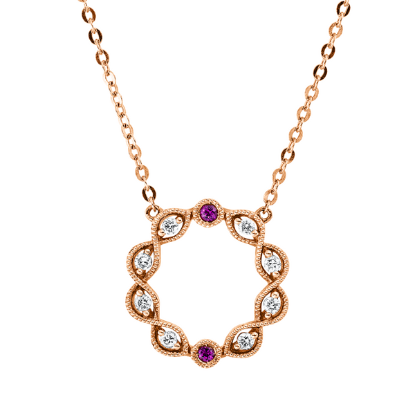 Brogle Classic necklace with ruby pendant