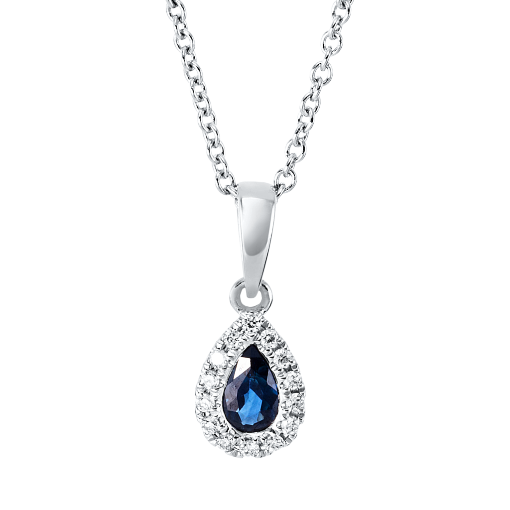 Brogle Classic necklace with sapphire pendant Brogle Classic necklace with sapphire pendant