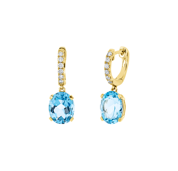 Brogle Classic topaz earrings