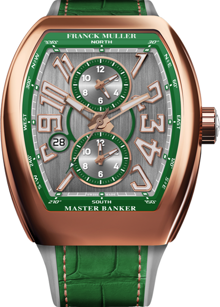 Franck Muller Vanguard Master Banker 3 time zones 53.7 x 44mm Franck Muller Vanguard Master Banker 3 time zones 53.7 x 44mm