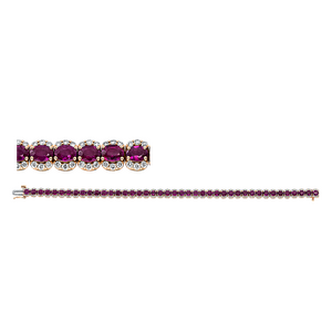 Brogle Selection Royal bracelet with rubies