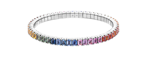 Brogle Selection sapphire bracelet Rainbow flexible Brogle Selection sapphire bracelet Rainbow flexible
