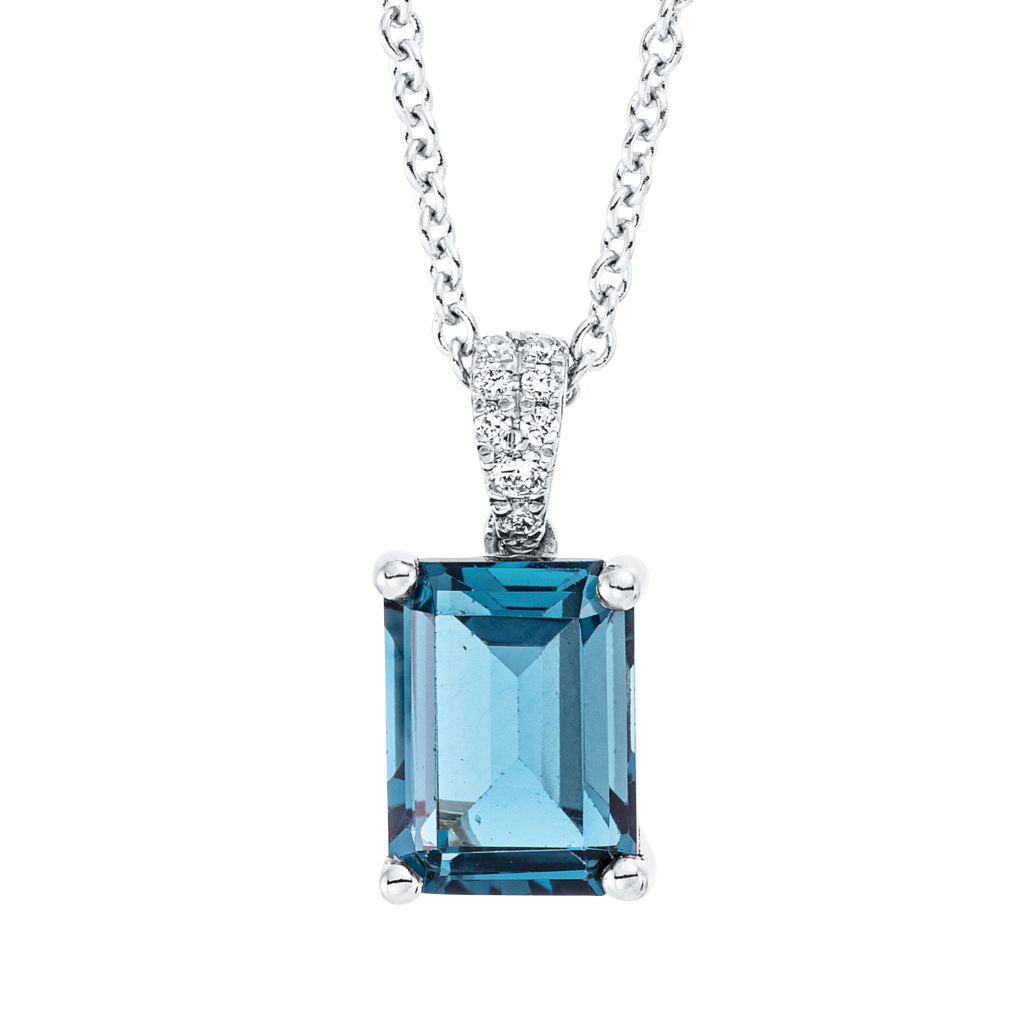 Brogle Classic necklace with London topaz pendant