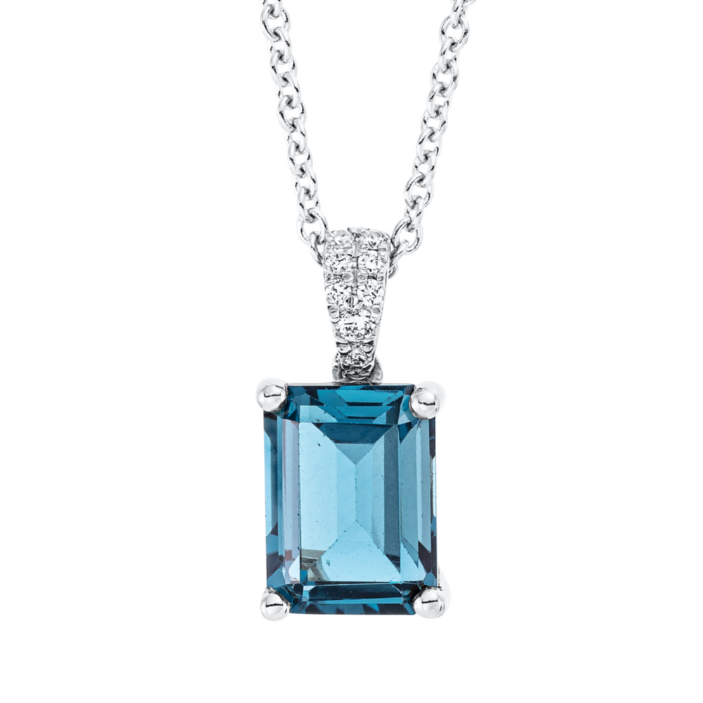 Brogle Classic necklace with London topaz pendant