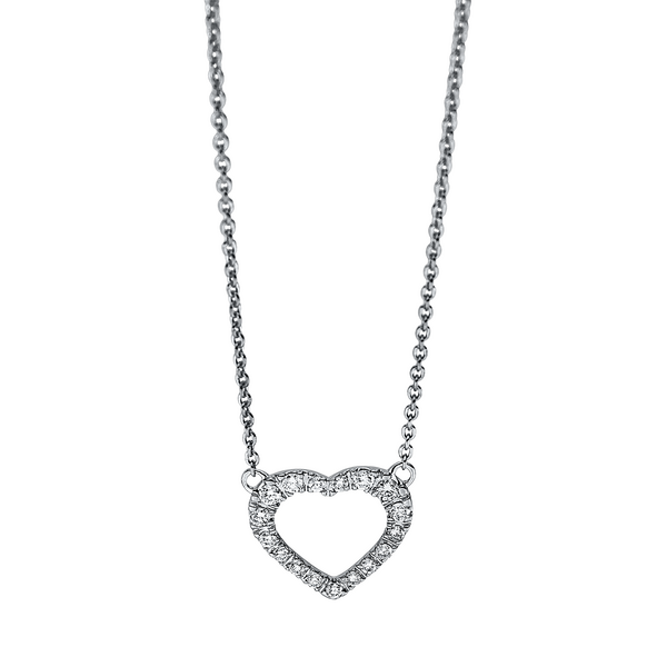 Brogle Classic Kette mit Diamantherz