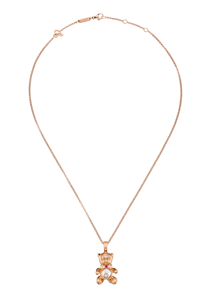 Chopard Happy Diamonds teddy bear necklace