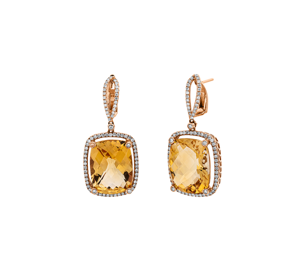 Brogle Selection Citrinohrhänger Brogle Selection Citrinohrhänger