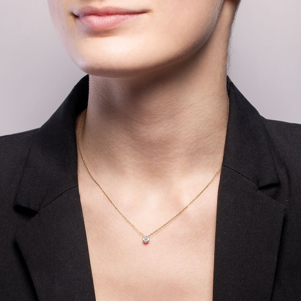 Brogle Selection necklace with pendant Sophie up to 0.5 carat Brogle Selection necklace with pendant Sophie up to 0.5 carat