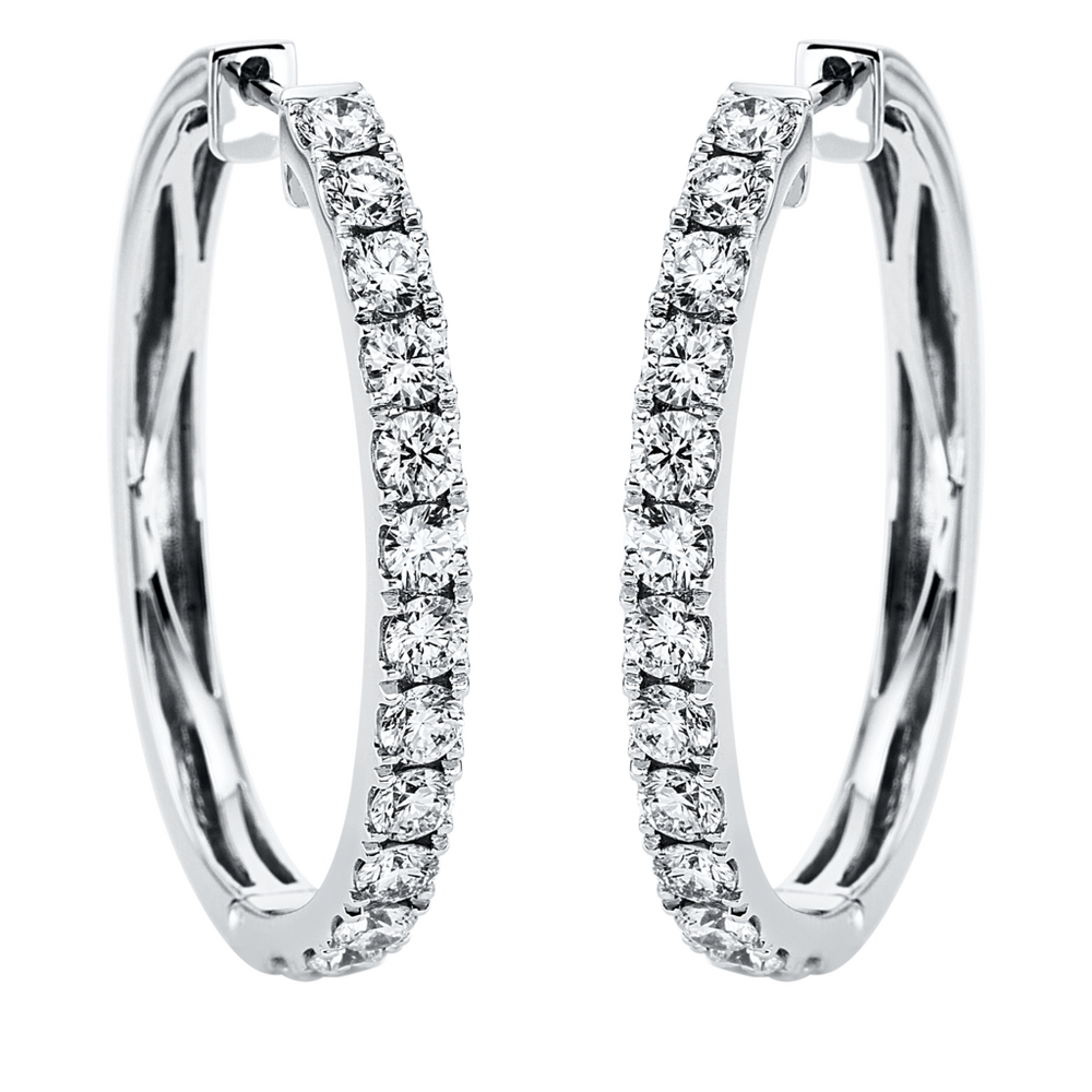 Brogle Selection Eternity diamond hoop earrings