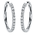 Brogle Selection Eternity diamond hoop earrings