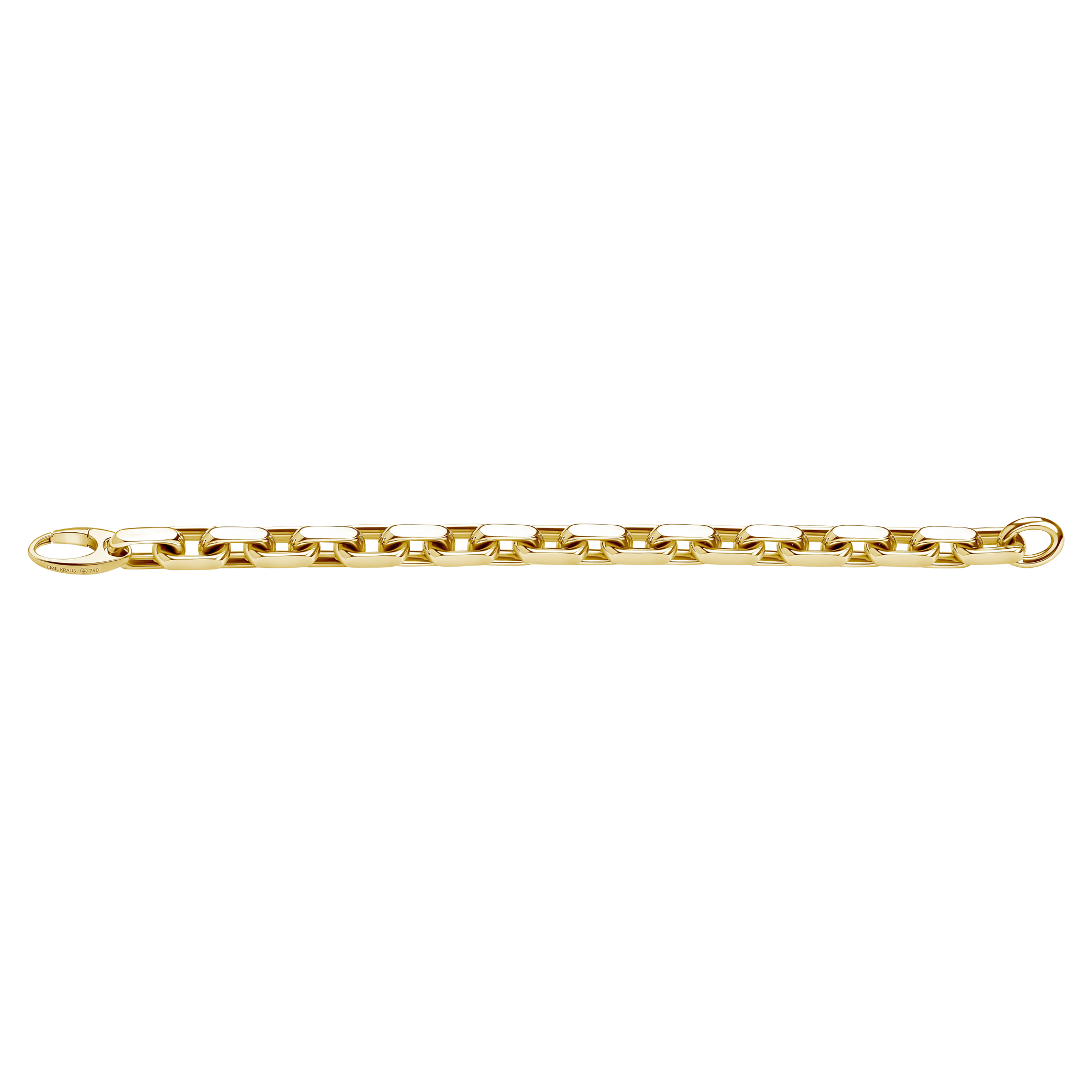 Emil Kraus Nuru anchor bracelet diamond cut, 9mm Emil Kraus Nuru anchor bracelet diamond cut, 9mm