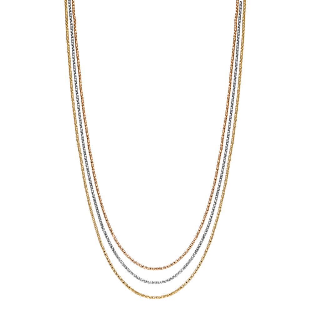 Brogle Classic Tricolor Himbeer Goldkette 2mm Brogle Classic Tricolor Himbeer Goldkette 2mm