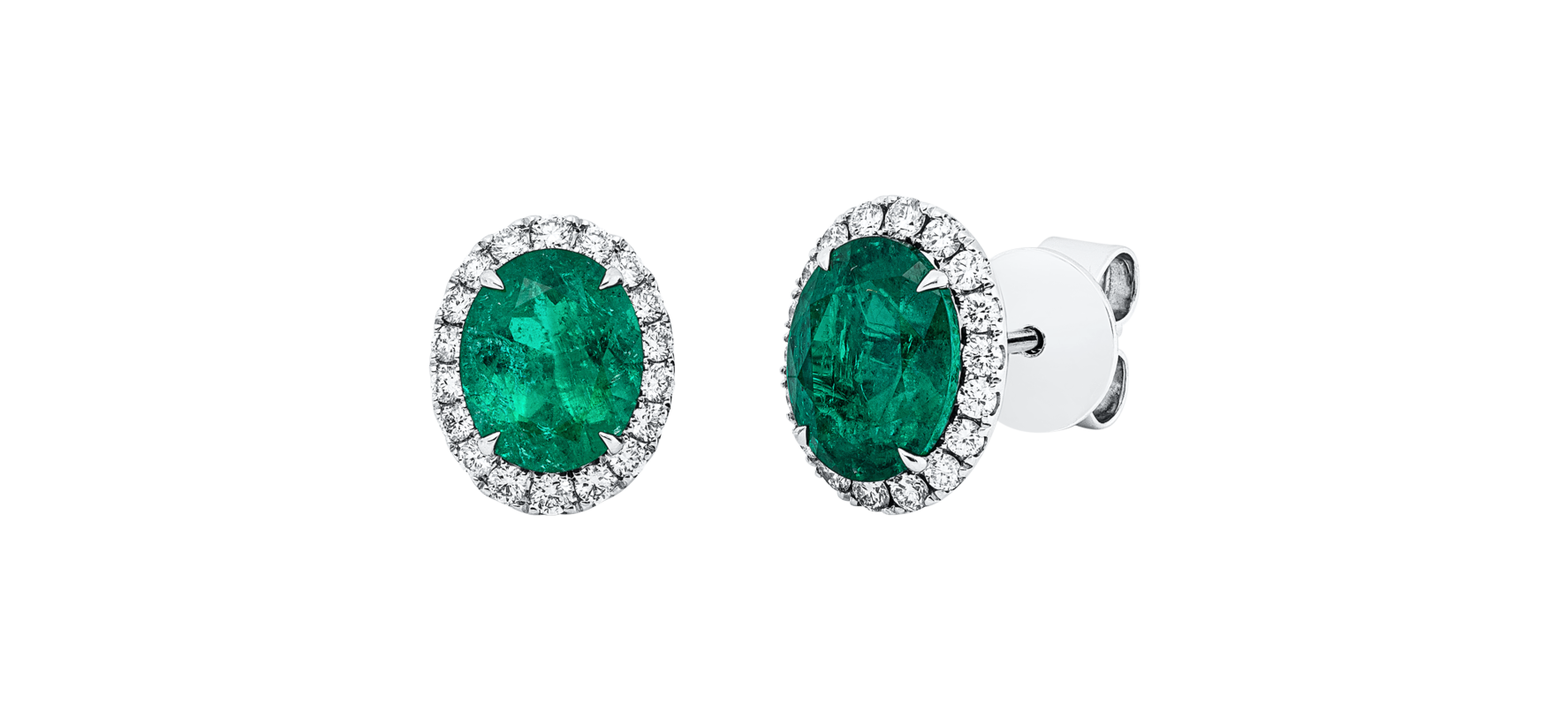 Brogle Selection emerald stud earrings Brogle Selection emerald stud earrings