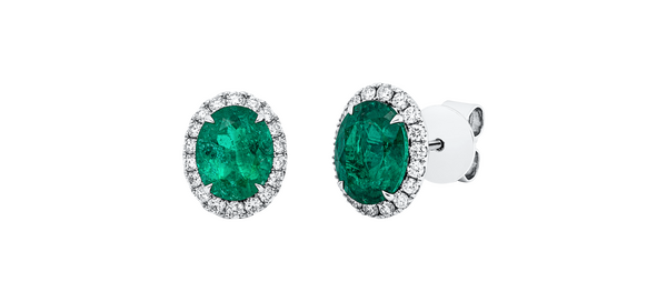 Brogle Selection emerald stud earrings Brogle Selection emerald stud earrings