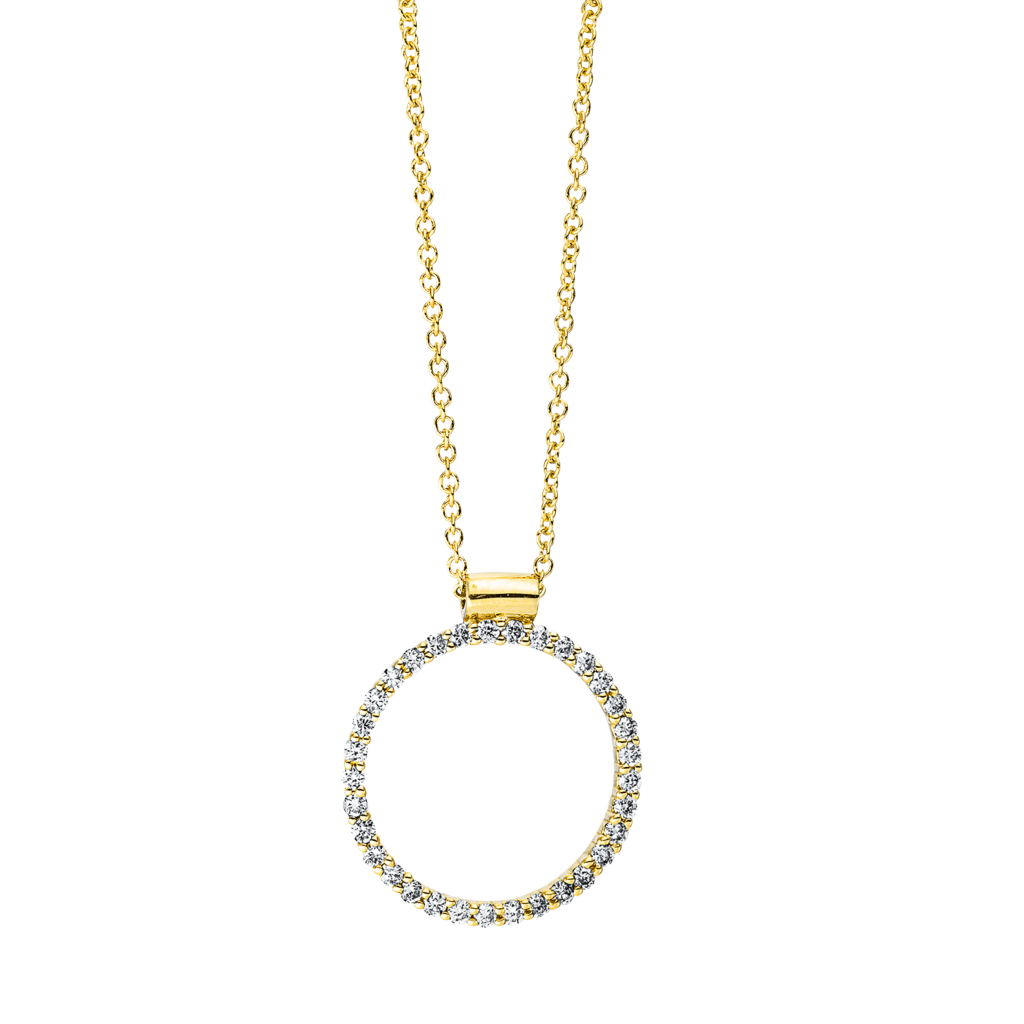 Brogle Classic Kette mit Diamantkreis Brogle Classic Kette mit Diamantkreis