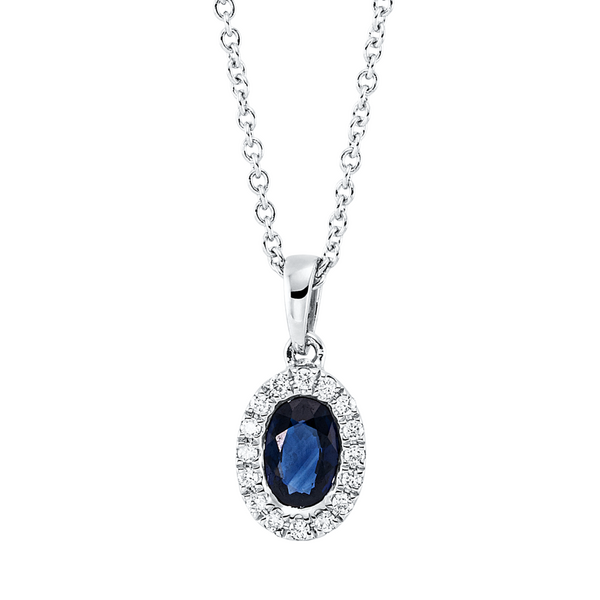 Brogle Classic necklace with sapphire pendant