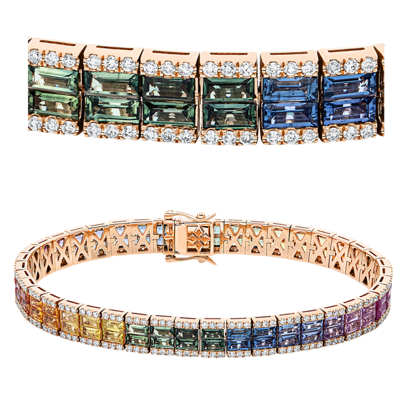 Brogle Selection Saphirarmband Rainbow Brogle Selection Saphirarmband Rainbow