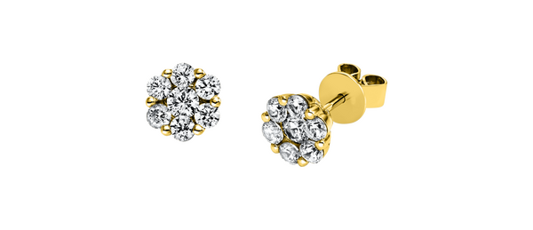 Brogle Selection Illusion Stud Earrings Brogle Selection Illusion Stud Earrings