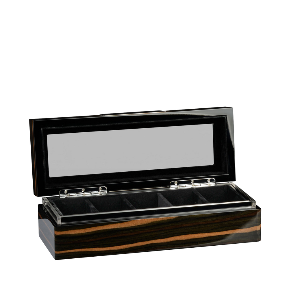 Heisse & Söhne watch box Executive 5 - Makassar/black