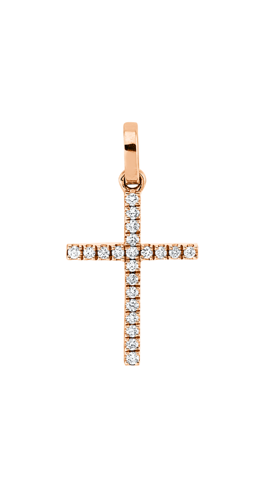 Brogle Classic Kreuzanhänger mit Diamanten