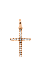 Brogle Classic cross pendant with diamonds