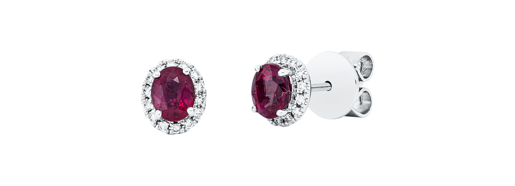 Brogle Classic ruby stud earrings