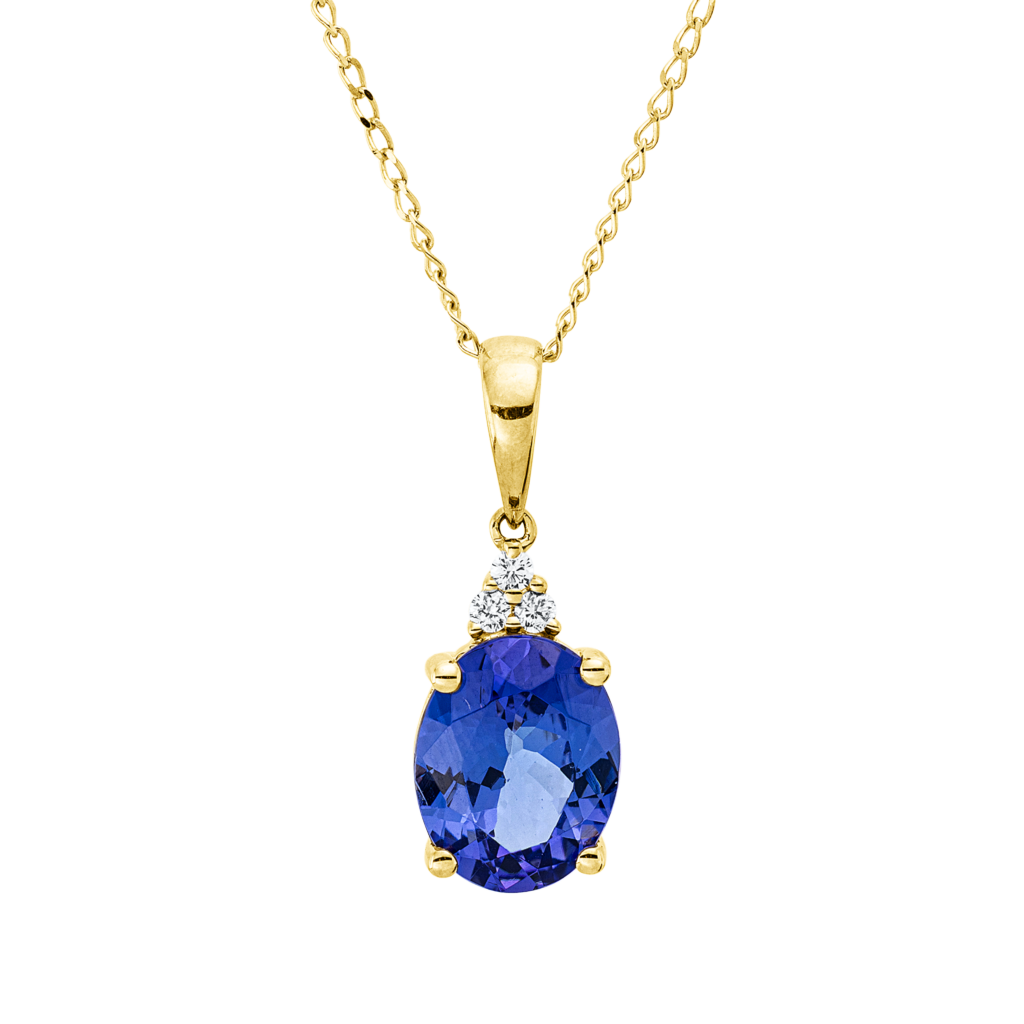 Brogle Classic necklace with tanzanite pendant Brogle Classic necklace with tanzanite pendant