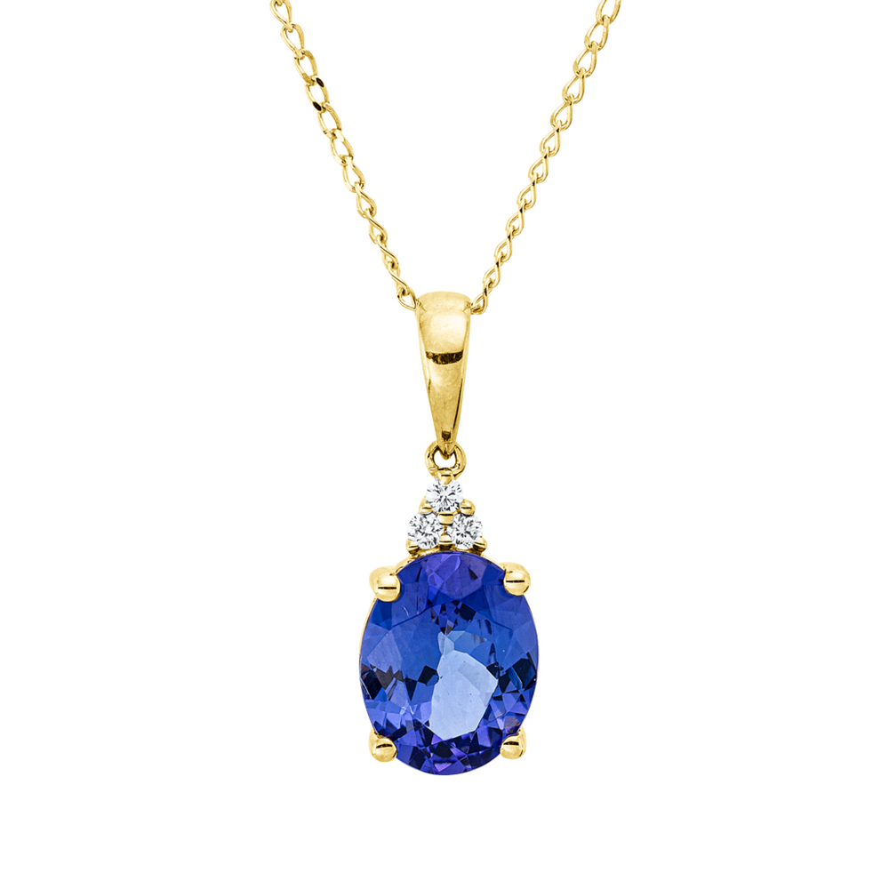 Brogle Classic necklace with tanzanite pendant Brogle Classic necklace with tanzanite pendant