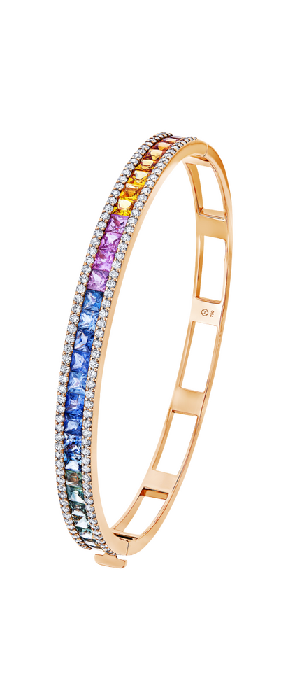 Brogle Selection sapphire bangle Rainbow Brogle Selection sapphire bangle Rainbow