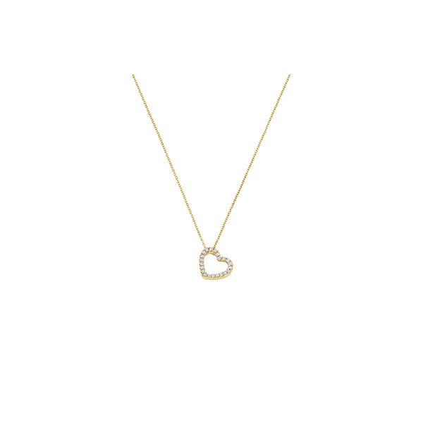 Brogle Classic necklace with diamond heart