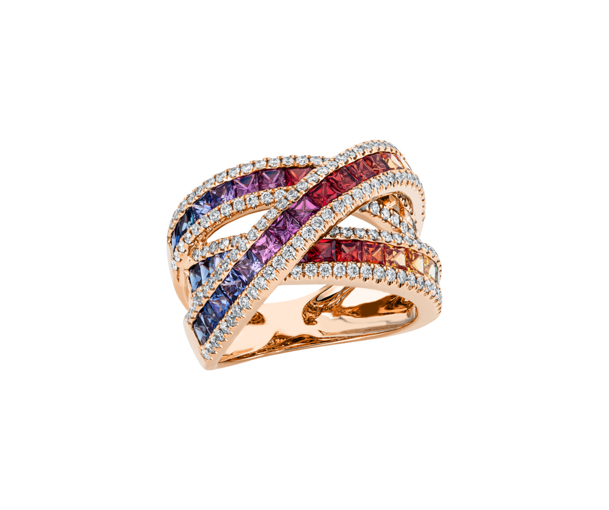 Brogle Selection sapphire ring Rainbow Brogle Selection sapphire ring Rainbow