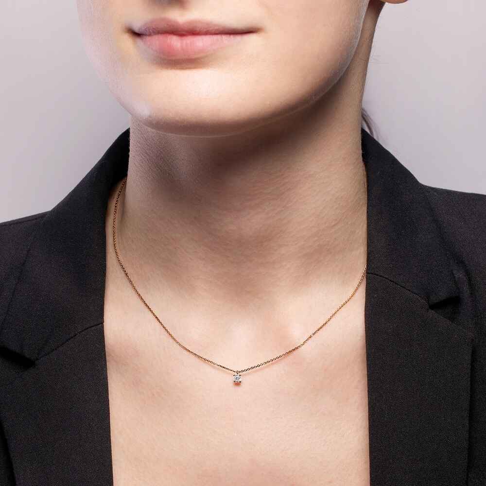 Brogle solitaire necklace Julia up to 0.25 carat