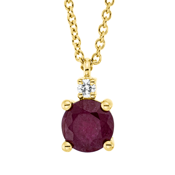 Brogle Classic necklace with ruby pendant Brogle Classic necklace with ruby pendant