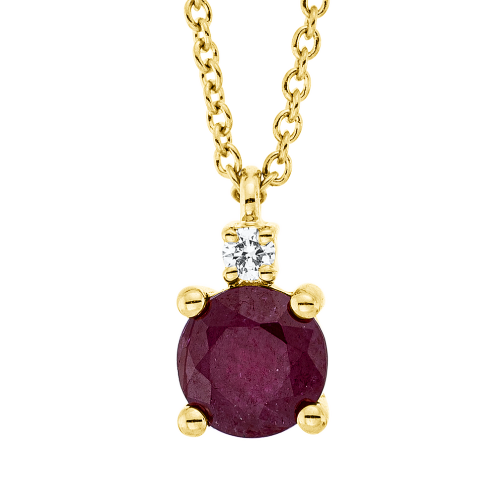 Brogle Classic necklace with ruby pendant Brogle Classic necklace with ruby pendant
