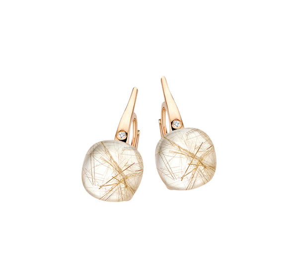 Bigli Mini Sweety Rutilated Quartz Dangle Earrings