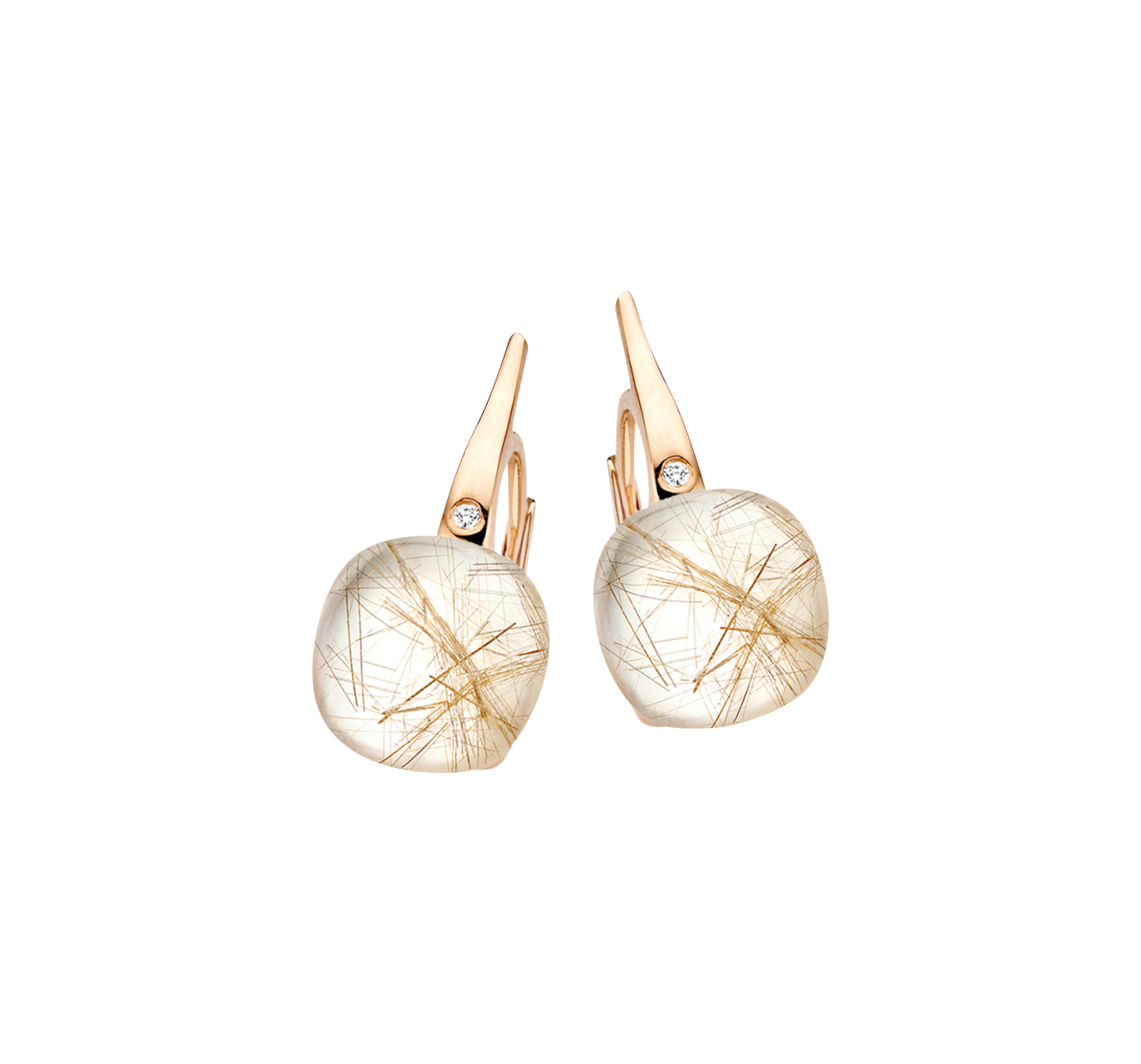 Bigli Mini Sweety Rutilated Quartz Dangle Earrings Bigli Mini Sweety Rutilated Quartz Dangle Earrings