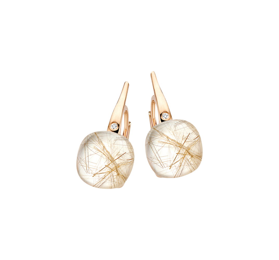 Bigli Mini Sweety Rutilated Quartz Dangle Earrings Bigli Mini Sweety Rutilated Quartz Dangle Earrings
