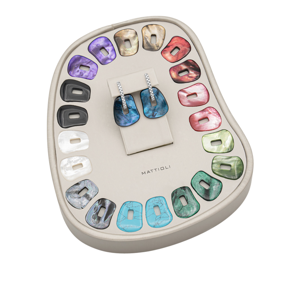 Mattioli Puzzle Ohrringbox, mittelgroß mit 11 Puzzle Paaren Mattioli Puzzle Ohrringbox, mittelgroß mit 11 Puzzle Paaren