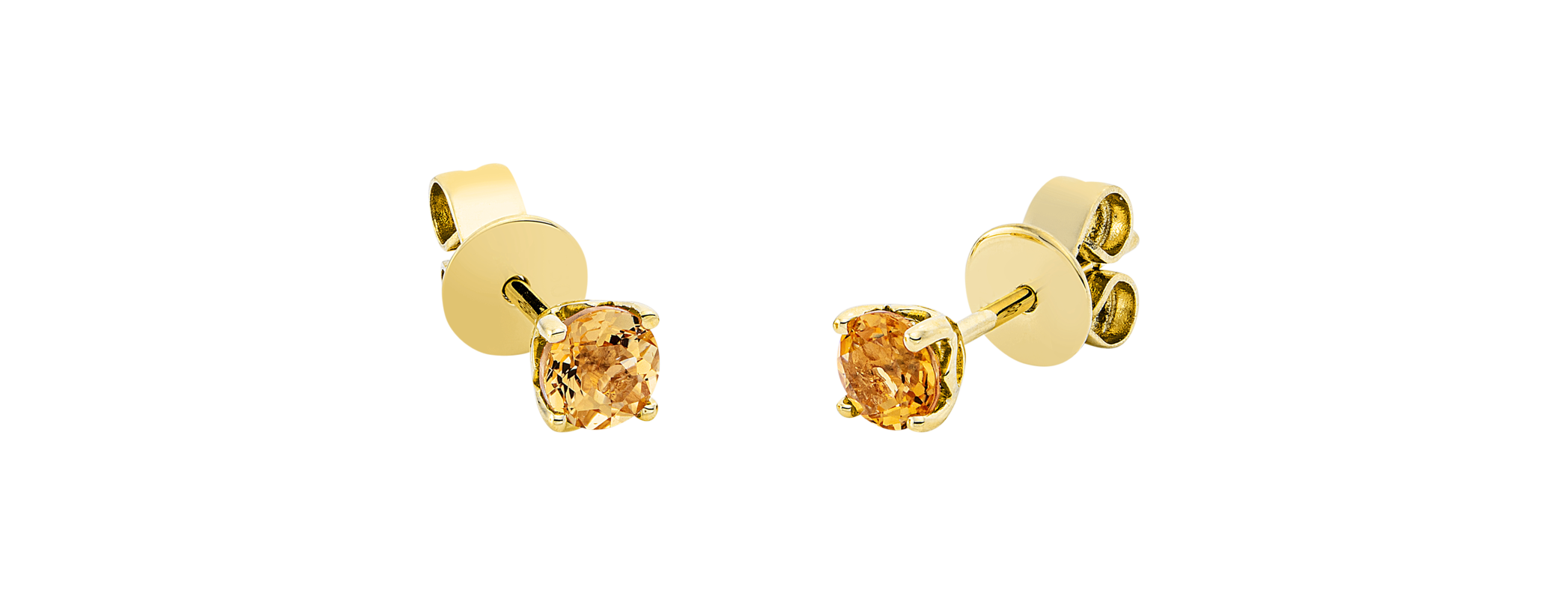 Brogle Classic citrine stud earrings