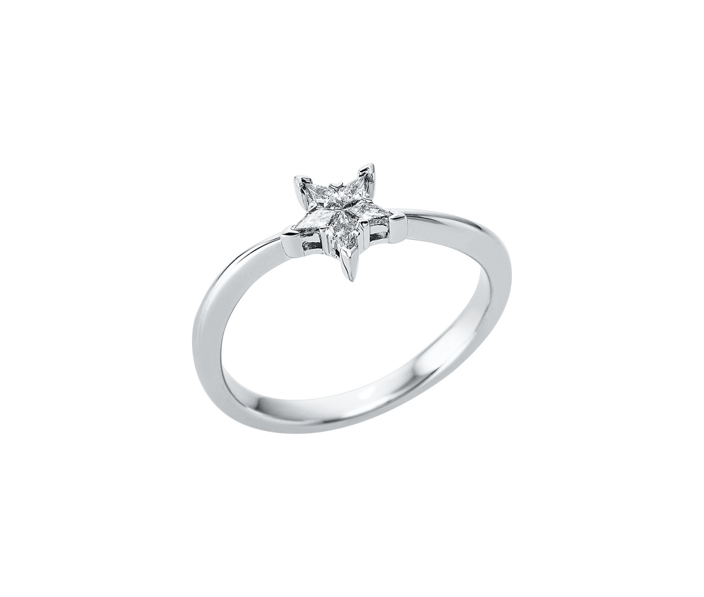 Brogle Selection Spirit star ring with diamonds