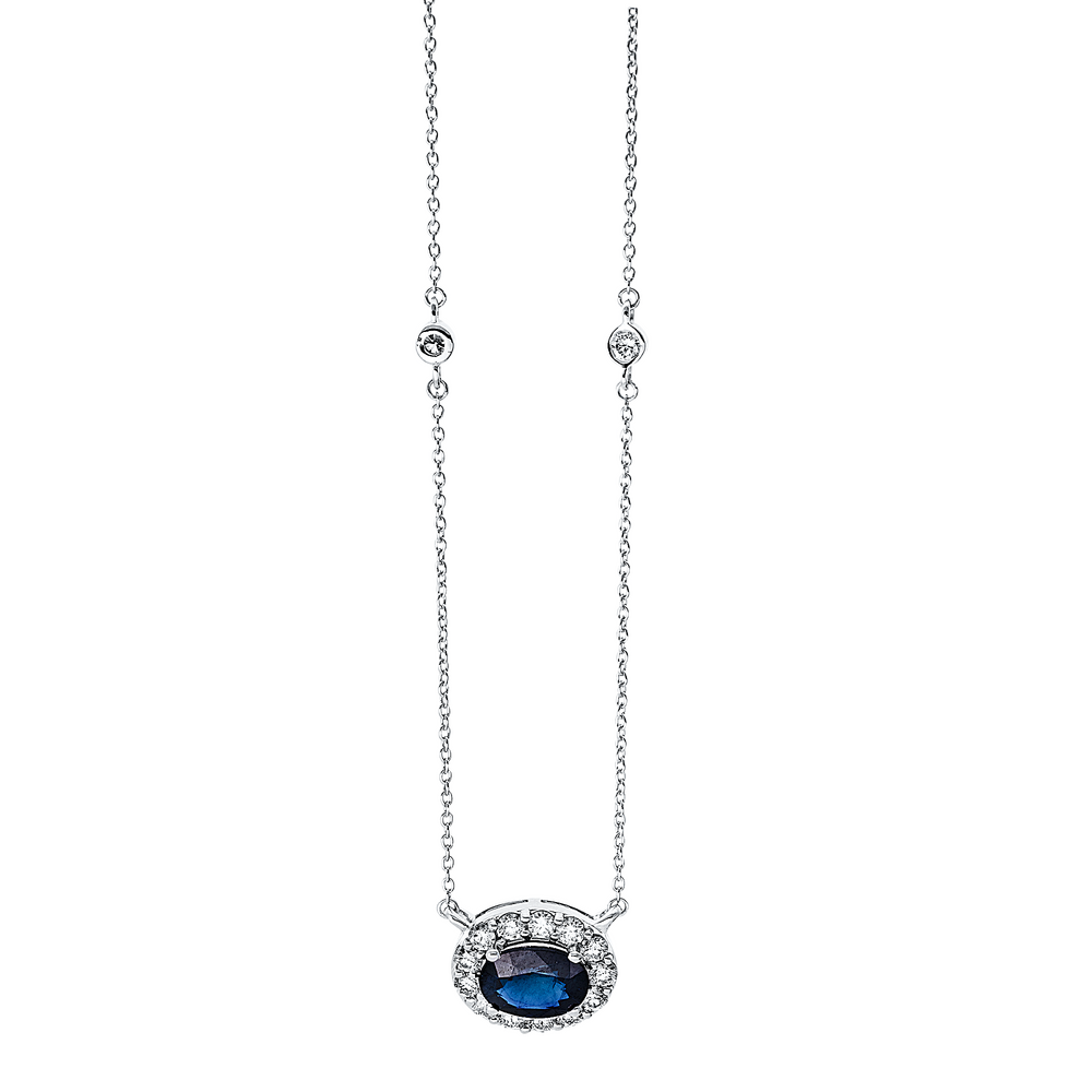 Brogle Classic necklace with sapphire pendant
