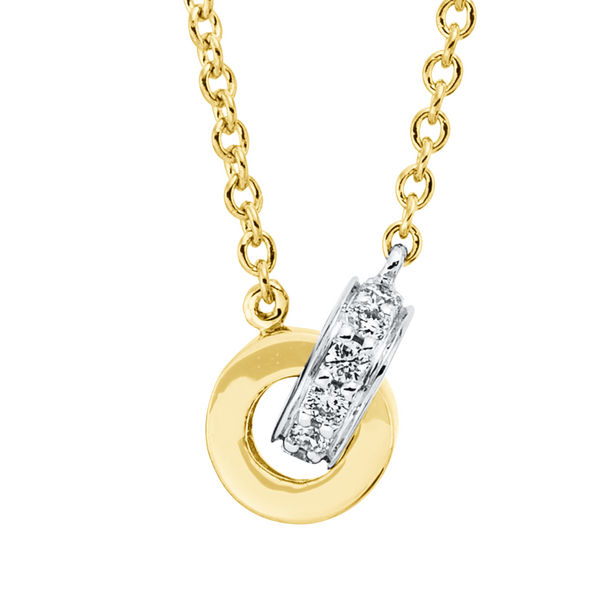 Brogle Classic Kette mit Bicolor Diamantanhänger Brogle Classic Kette mit Bicolor Diamantanhänger