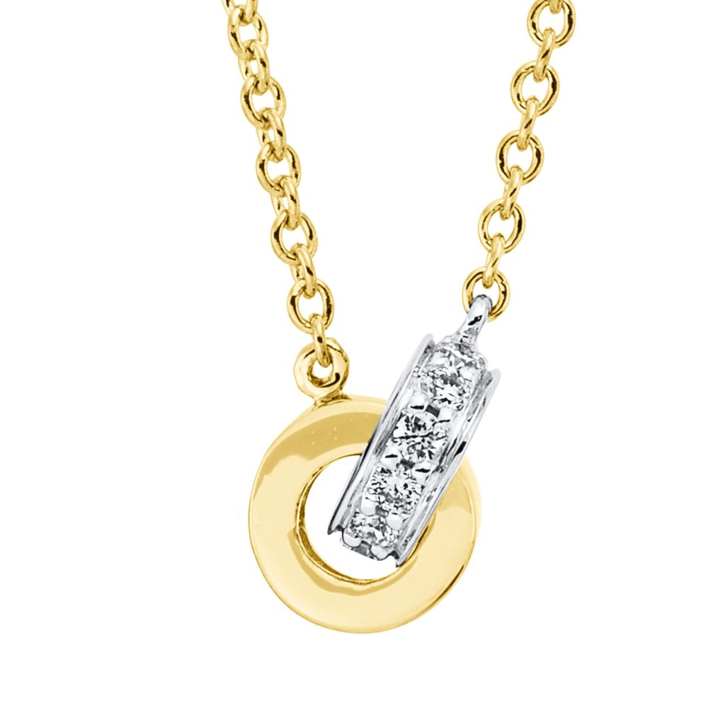 Brogle Classic Kette mit Bicolor Diamantanhänger Brogle Classic Kette mit Bicolor Diamantanhänger