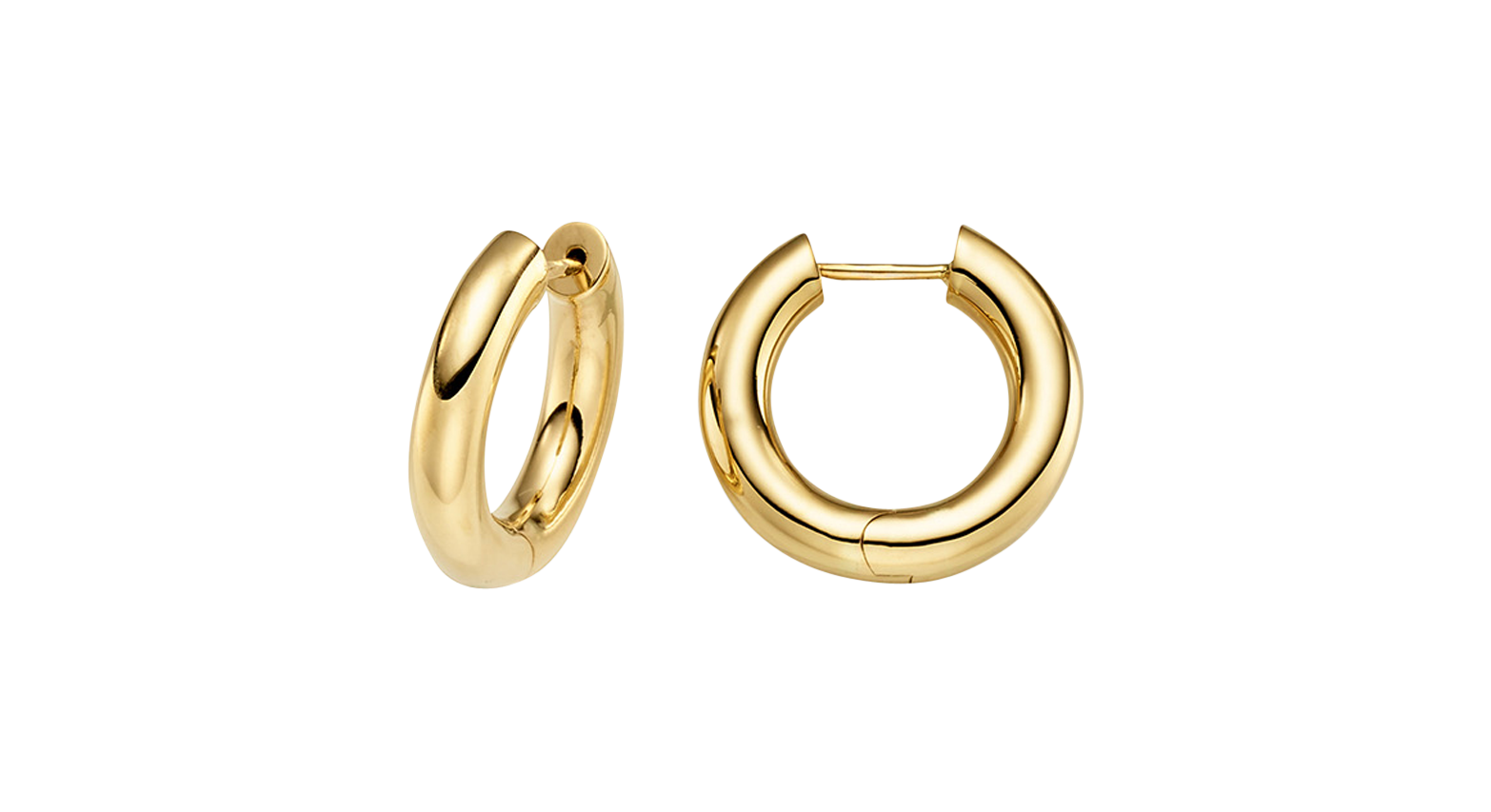 Brogle Classic gold hoop earrings Brogle Classic gold hoop earrings