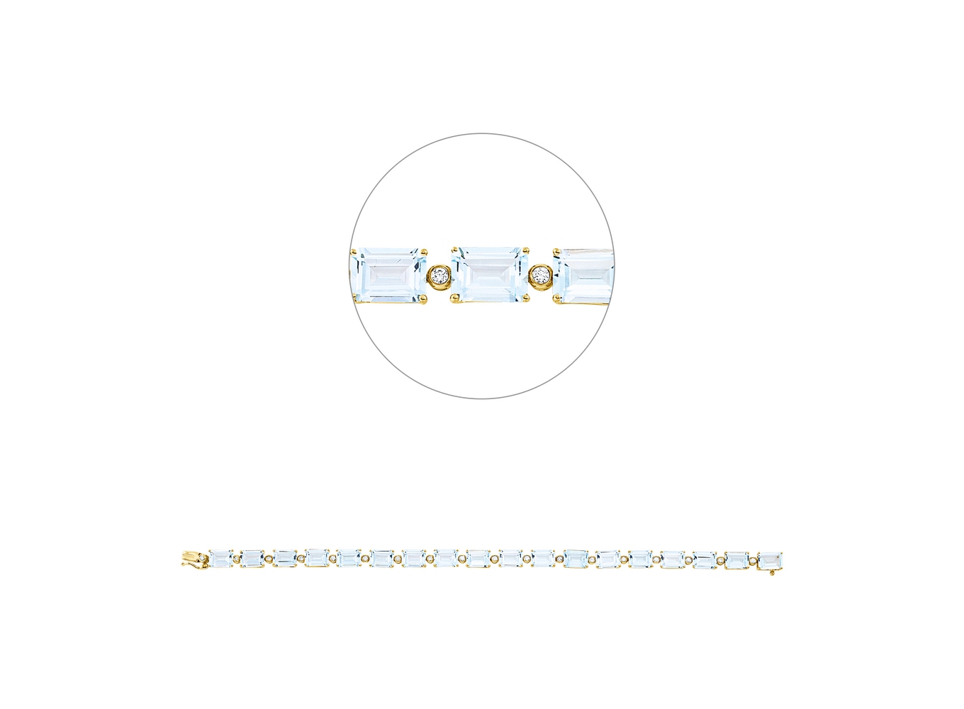Brogle Classic Sky topaz bracelet