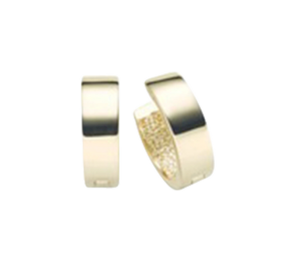 Brogle Classic gold hoop earrings 4.5mm Brogle Classic gold hoop earrings 4.5mm