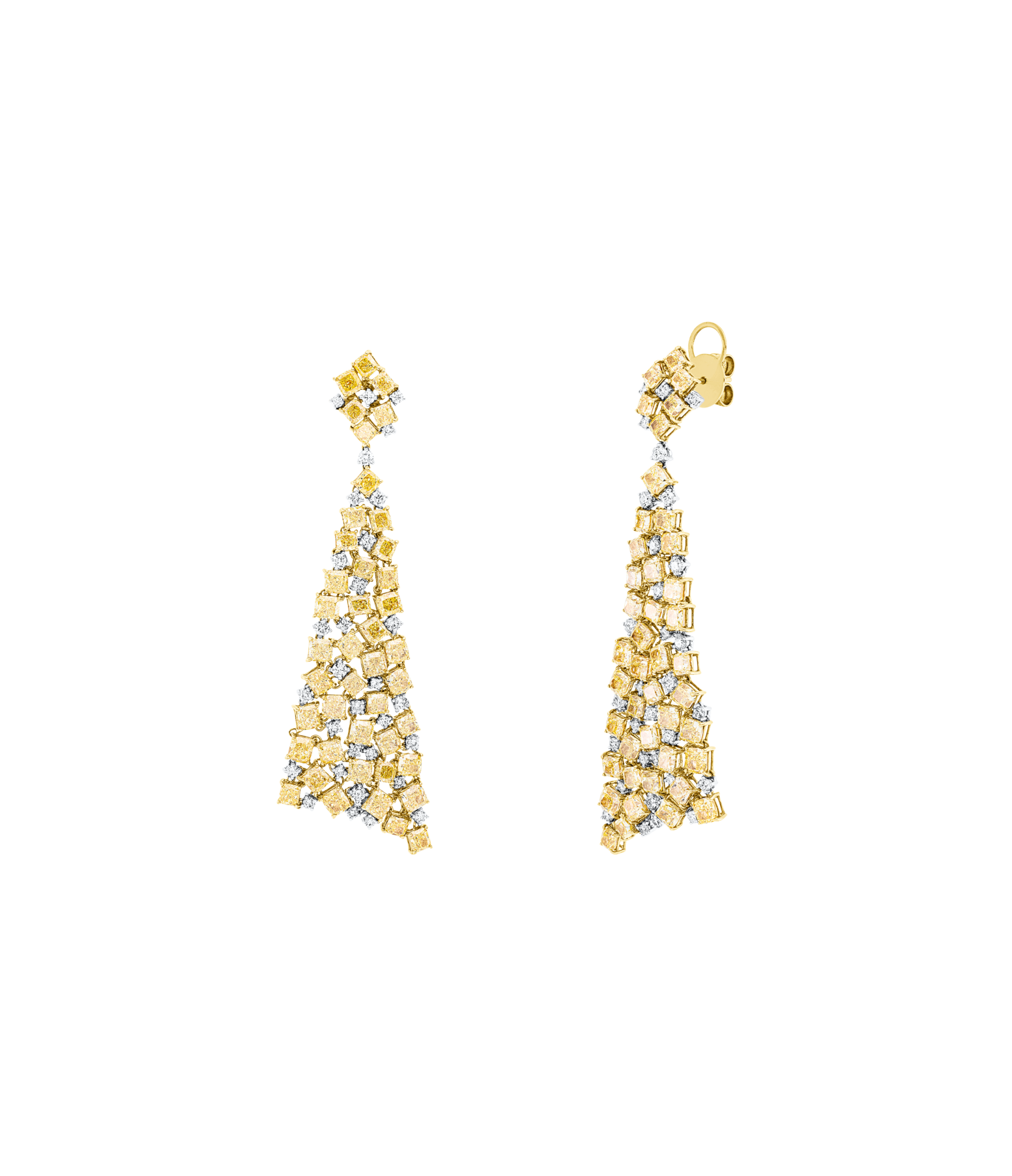 Brogle Selection Bicolor diamond earrings