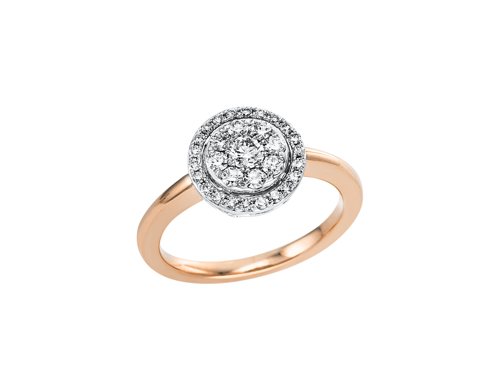 Brogle Classic Bicolor Diamond Ring