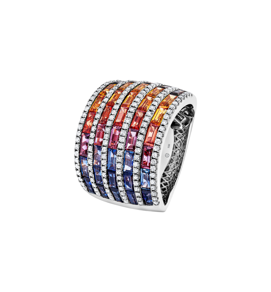 Brogle Selection sapphire ring Rainbow Brogle Selection sapphire ring Rainbow