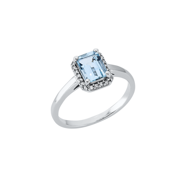 Brogle Classic aquamarine ring